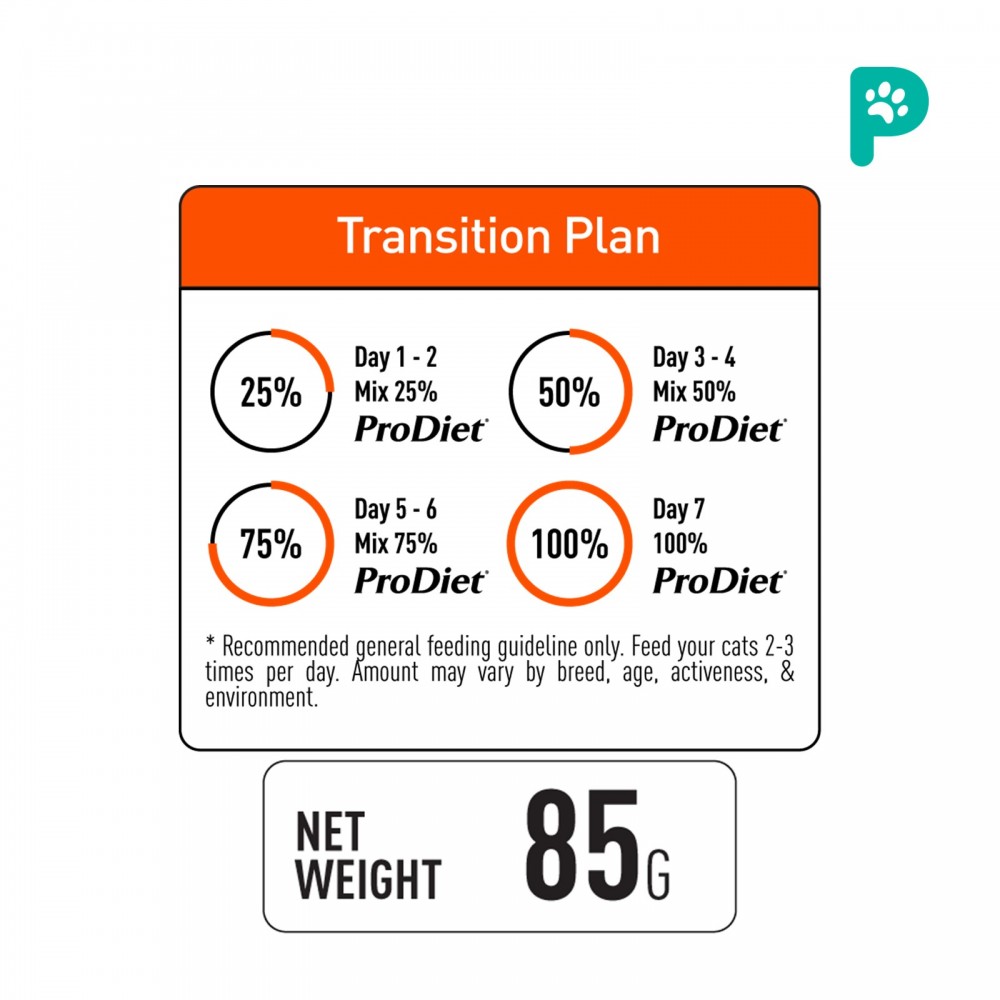 ProDiet Wet Cat Food Ocean Fish 85G 5+1 (Promo Pack)
