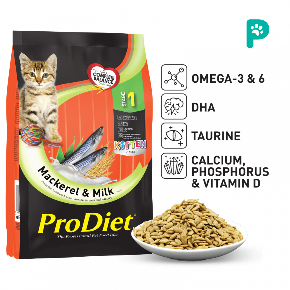 ProDiet 1.4KG Kitten Milky Mackerel Dry Food 