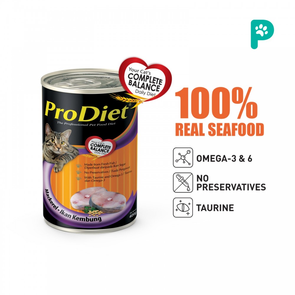 ProDiet 400G Mackerel Wet Cat Food x 24
